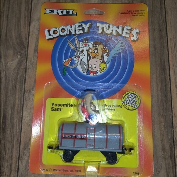 ERTL Looney Tunes Yosemite Sam Vintage Die-cast Metal Train Car 1989 - Picture 2 of 5